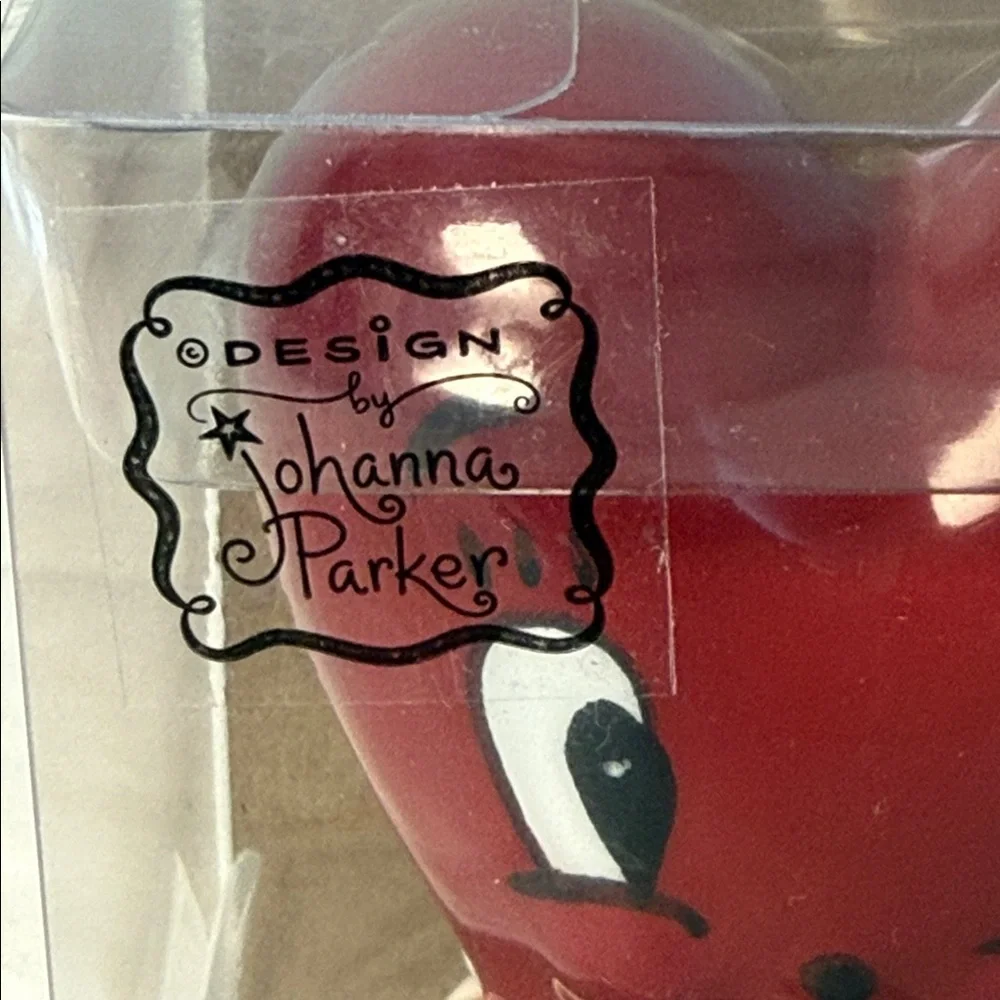Johanna Parker Heart Salt & Pepper Shakers NWT Rare [|]